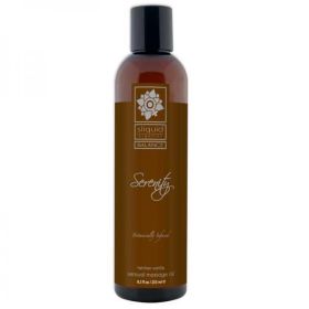 Sliquid Organics Serenity Massage Oil 4.2 oz- Tahitian Vanilla