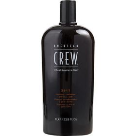 AMERICAN CREW by American Crew 3 IN 1 (SHAMPOO, CONDITIONER, BODY WASH) 33.8 OZ