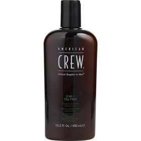 AMERICAN CREW by American Crew 3 IN 1 TEA TREE (SHAMPOO, CONDITIONER, BODY WASH) 15.2 OZ