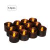 12Pcs LED Tea Lights Flameless Candles