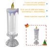 1pc Christmas Colorful Dream Crystal Candle Light LED Glitter Flameless Candles 7 Color Changing Romantic Light Party Home Decor