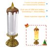 1pc Christmas Colorful Dream Crystal Candle Light LED Glitter Flameless Candles 7 Color Changing Romantic Light Party Home Decor