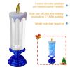 1pc Christmas Colorful Dream Crystal Candle Light LED Glitter Flameless Candles 7 Color Changing Romantic Light Party Home Decor