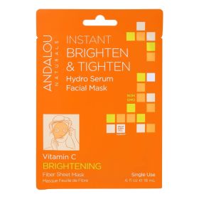 andalou Naturals Instant Brighten & Tighten Facial Mask - Vitamin C - Case of 6 - 0.6 fl oz (SKU: 1800481)