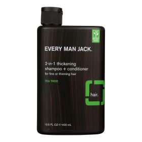 Every Man Jack 2 in 1 Shampoo plus Conditioner - Thickening - Scalp and Hair - Fine or Thinning Hair - 13.5 oz (SKU: 516476)