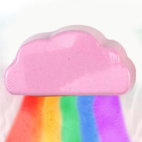 Rainbow Soap Cloud Bath Salt Moisturizing Exfoliating Cleaning Body Skin Bubble Bath Bombs Multicolor For Baby (size: green)