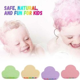 Rainbow Soap Cloud Bath Salt Moisturizing Exfoliating Cleaning Body Skin Bubble Bath Bombs Multicolor For Baby (size: pink)