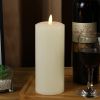 Flameless Flickering LED Candles Battery Operated with 6H Timer, Warm Light Real Wax Pillar Votive 3D Wick Candles, Perfect for Party/Wedding/Home Dec